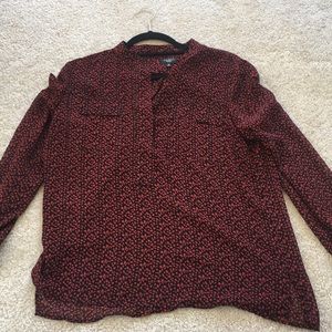 Talbots Spotted Blouse